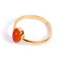 Les Reines Anel 'Lyrical Sunset' ouro