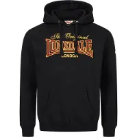 Lonsdale Sweatshirt 'Prestolee' amarelo dourado / borgonha / preto