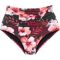 LASCANA Cueca biquíni verde escuro / coral / laranja claro / vermelho rubi