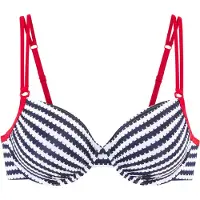 s.Oliver Top de biquíni navy / branco
