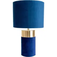 Näve Candeeiro de mesa 3189512, abajur em tecido, azul