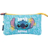 Grupo Erik Editores Estojo De Lápis De Três Bolsos Disney Stitch