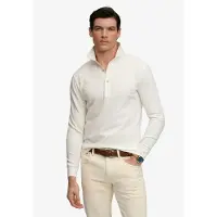 Superdry para homem. M6010958A Polo rúgbi Classic Rugby branco (XL), Casual, Algodão, Manga curta