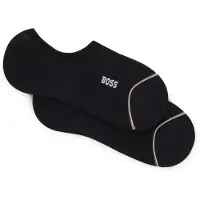 BOSS Meias 'Iconic' preto / branco