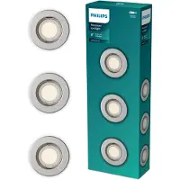 Philips Focos De Teto Gu10 8.3 Cm 3 Unidades