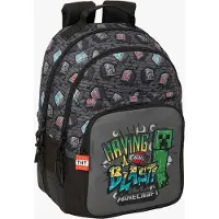 Minecraft Mochila Double Minecraft Graffiti 20l 32x15x42 Cm