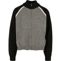 Another Cotton Lab Casaco de malha 'Another' antracite / preto / branco