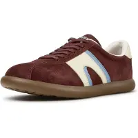 Camper para mulher. K201608-037 Sapatilhas de pele Pelotas Soller bordô (41), Couro, Plano, Nenhum, Casual, Borgonha