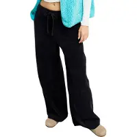Roxy - Calças mulher - Lekeitio Corduroy Pant Knit Anthracite para Mulher - Tamanho S - Azul