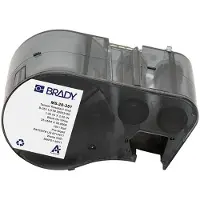 Brady M5-20-351 etiquetas de vinil preto sobre branco 25,4 mm x 50,8 mm