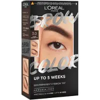 L'Oréal Eyebrow Color Semipermanente Tintura para Sobrancelhas 1 peça 3.0 Castanho Escuro