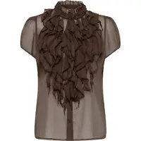 Saint tropez Blusa 'Lilja' castanho escuro