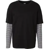 Urban Classics Camisa preto / branco