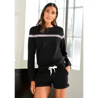 H.I.S. Sweatshirt rosa escuro / preto / branco