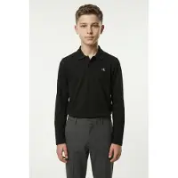Calvin Klein Jeans Camisola 'Logo Embroidery Long Sleeve' preto / branco