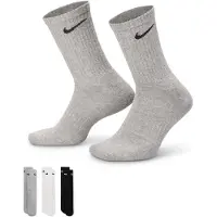 Nike Meias de desporto 'Everyday' cinzento / preto / branco