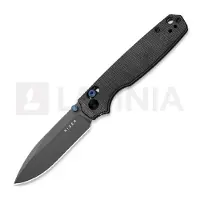 Kizer Cutlery Navalha Pokiman CD AEB-L, Black Micarta, Stonewashed