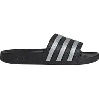 Adidas Sapato aberto 'ADILETTE AQUA' preto / prata