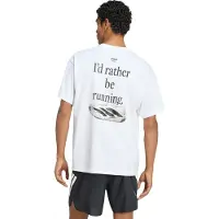 Adidas Camisa funcionais 'RUNNING CATEGORY GRAPHIC' creme / preto / branco