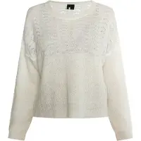Dreimaster Klassik Pullover branco lã
