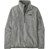 Patagonia - Polares mulher - W's Better Sweater 1/4 Zip Birch White para Mulher - Tamanho M - Cinzento