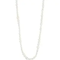 Pilgrim Colar 'Elliana' prata / branco pérola
