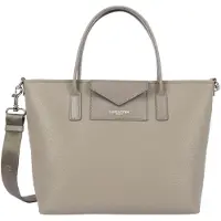 LANCASTER PARIS Shopper 'Cabas Maya Double 517-102 Galet Foncé' cinzento