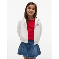 Tommy Hilfiger Casaco em moletão vermelho / prata / branco