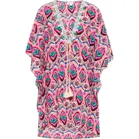 IZIA Kimono esmeralda / pó / rosa claro / bordeaux