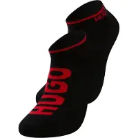 HUGO Meias vermelho / preto