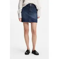 BOSS para mulher. 50559404 Minissaia lisa azul (34), Casual, Algodão, Denim
