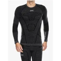 X-Bionic - Primeiras camadas - Symbio Merino Shirt LS M Rhino Grey para Homem - Uld - Tamanho S - Cinzento