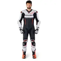 Alpinestars Fato de cabedal GP-R7 de 1 peça Preto/Branco 50
