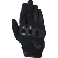 Alpinestars Senhora cromadas Luvas Preto/Cinzento L