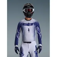 Alpinestars Supertech Scenz MX Jersey Branco/Azul XL homens