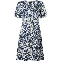 Marc Cain Vestido navy / branco