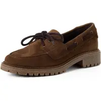 Tamaris Sapato com atacadores castanho de castanha