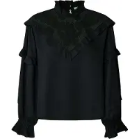 Pepe Jeans para mulher. PL3051295 Blusa Momi preta (L), Preto, Casual, Algodão, Manga comprida