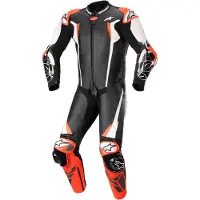 Alpinestars Racing Absolute V2 Fato de couro de 1 peça Preto/Branco/Vermelho 56