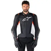 Alpinestars Casaco fato cab.Alpine Missile V3 Preto/Branco/Vermelho néon 52