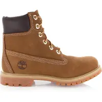 Timberland para mulher. TB1103602141 Botas de couro impermeáveis Premium 6 castanhas (40), Marrom, Plano, 1 a 3cm, Cordão, Casual