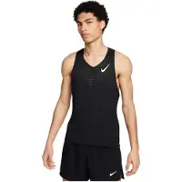Nike Running - Vestuário trail corrida - M Dri-Fit ADV Aeroswift Singlet Black Summit White para Homem - Tamanho L - Preto