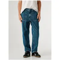 Pepe Jeans para homem. PM2084100 Calças de ganga Relaxed Tapered Carpenter blue (31/32), Azul, Casual, Algodão, Denim