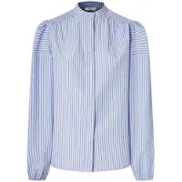 Pepe Jeans para mulher. PL3051304 Blusa Margot azul (M), Casual, Poliéster, Manga comprida