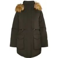 Usha Parka de inverno bege / oliveira