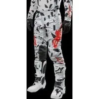 Alpinestars Techstar Rantera Calças de cross Cinzento/Camuflagem/Laranja 30 homens