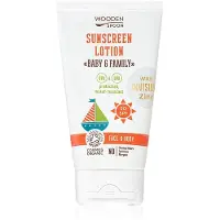 WoodenSpoon Baby & Family leite bronzeador protetor para toda a família SPF 50 150 ml