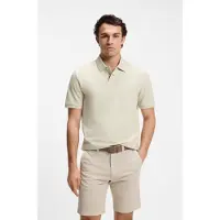 BOSS para homem. 50560227 Polo Phoenix bege claro (S), Casual, Algodão, Manga curta