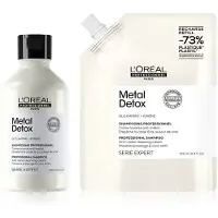 L'Oréal Serie Expert Metal Detox embalagem económica com champô e recarga