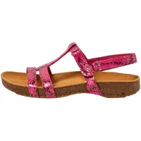 Art para mulher. 10946S1O8003_043 Sandálias de couro 0946S I Breathe rosa (40), Plano, Velcro, Casual